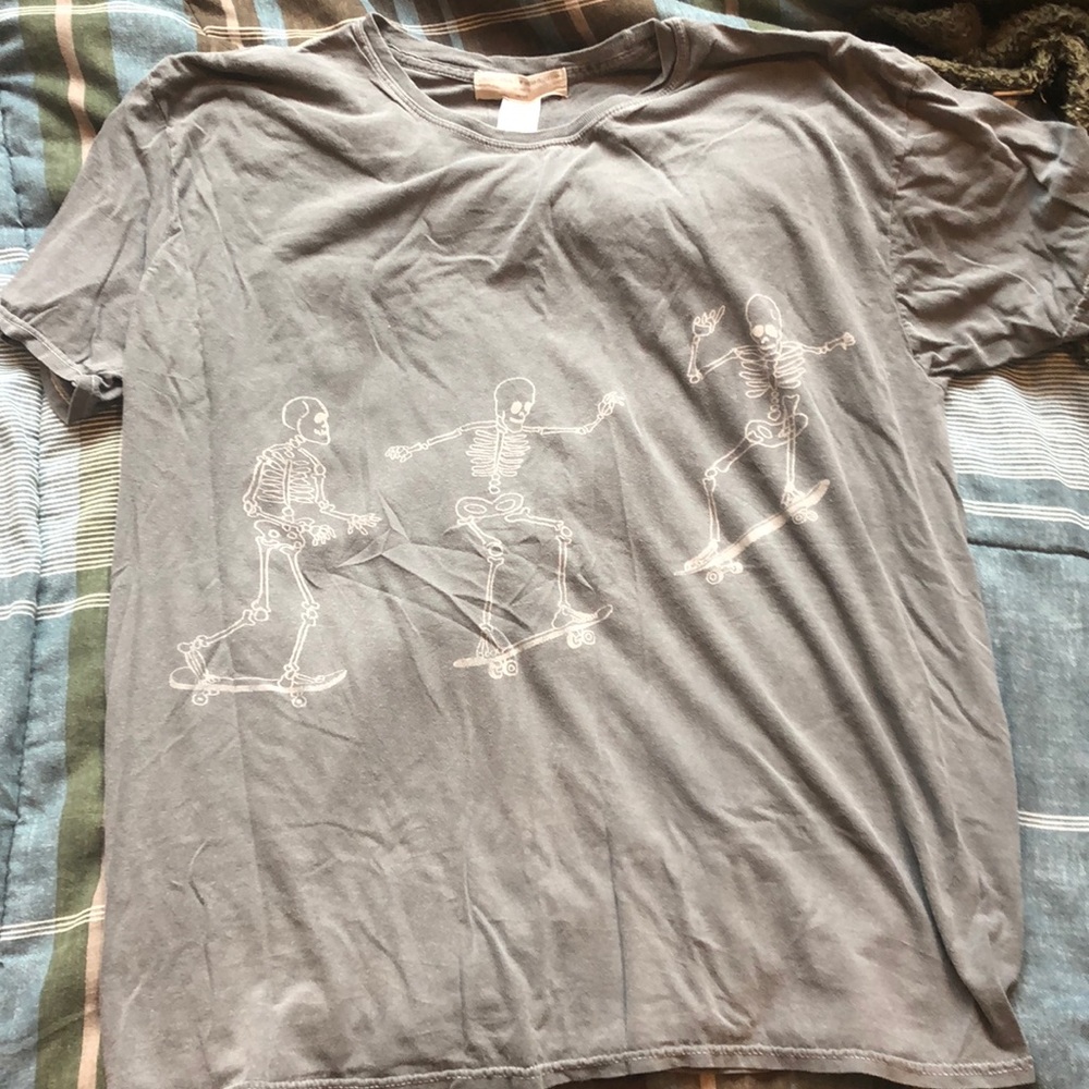 urban outfitters skeleton skater top